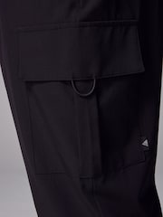 Black Woven Active Cargo Joggers - Image 6 of 11