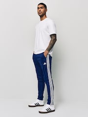 adidas Blue Train Essentials 3-Stripes Training Joggers - Image 2 of 5
