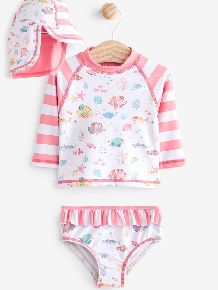 Girls Swim Fish Print Set - Image 1 of 7