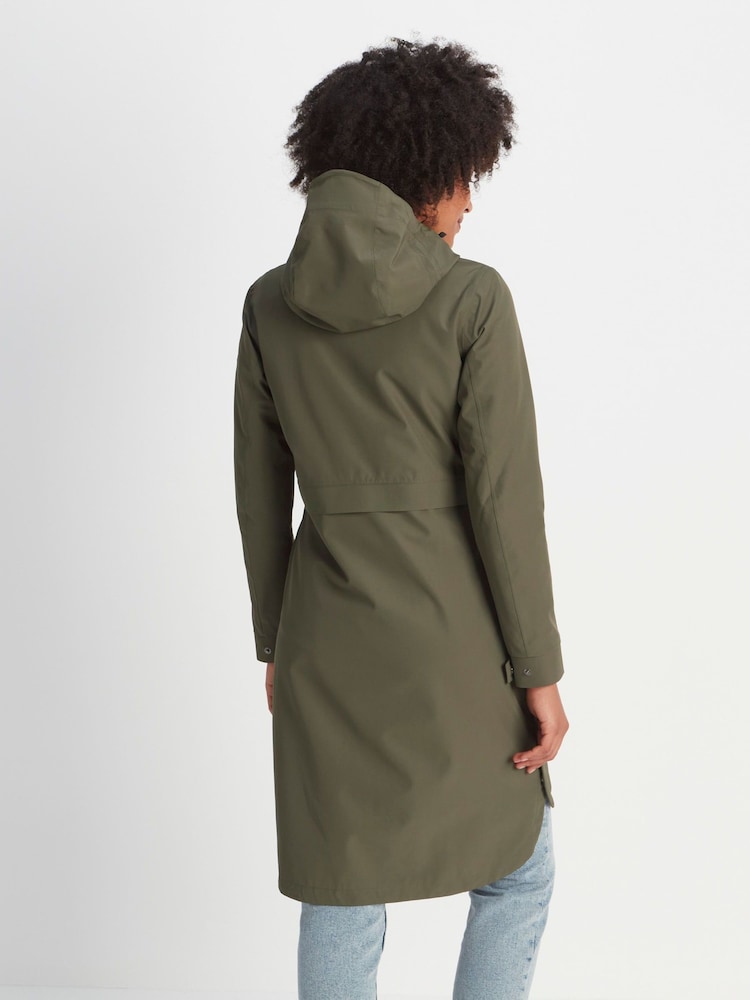 Tog 24 Green Long Saunter Waterproof Jacket - Image 2 of 9