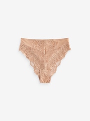 Couleur praline - Slips taille haute Dentelle - Image 4 of 4