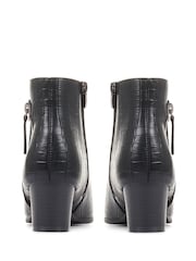 Pavers Wide Fit Heeled Black Ankle Boots - Image 3 of 5