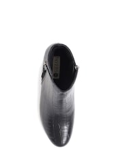Pavers Wide Fit Heeled Black Ankle Boots - Image 4 of 5