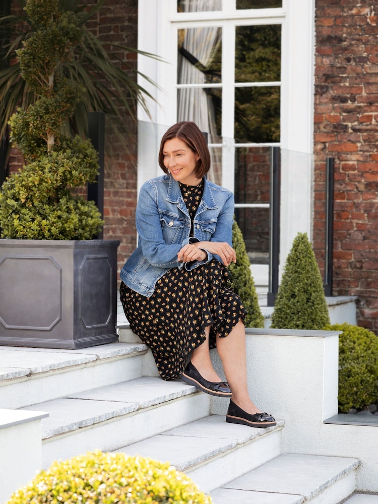 Pavers Black Ballet Pumps - Image 2 of 9