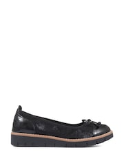 Pavers Black Ballet Pumps - Image 5 of 9