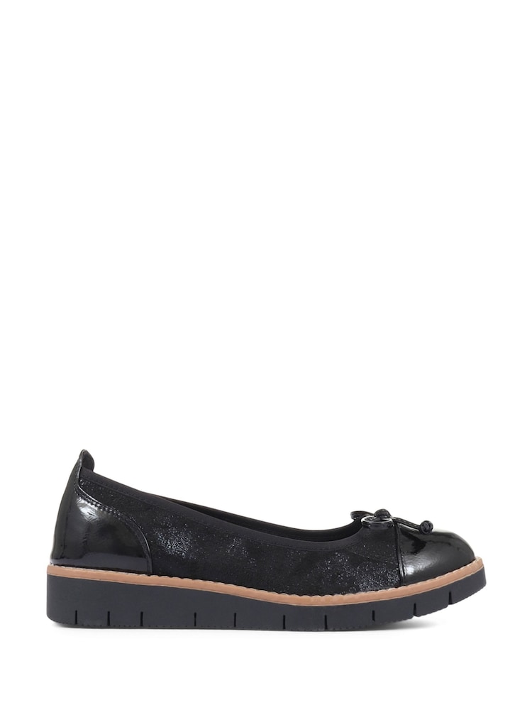 Pavers Black Ballet Pumps - Image 5 of 9
