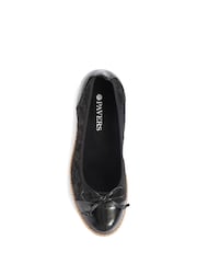 Pavers Black Ballet Pumps - Image 8 of 9