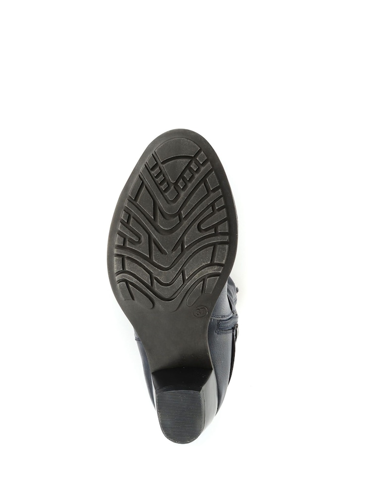Pavers Blue Pavers Low Heeled Slouch Boots - Image 5 of 5