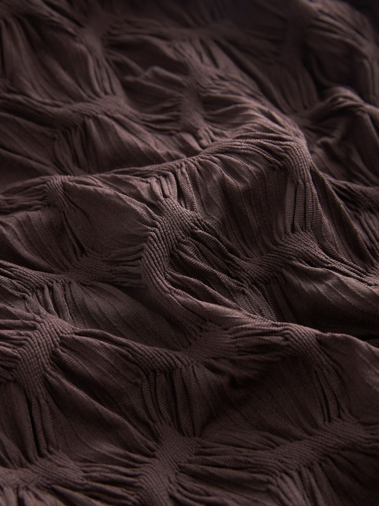 Brown Textured Bandeau Top - Image 7 of 7