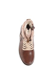 Pavers Brown Lace Up Ankle Boots - Image 4 of 6