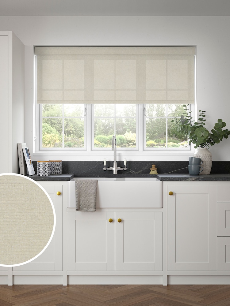 Natural Hester Made to Measure Roller Blind - Image 1 of 6