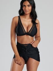 Schwarz - South Beach Strandrock mit Knotendetail - Bild 1 von 5