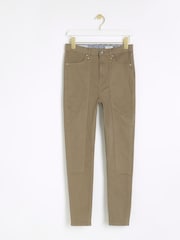 River Island Green High Rise Skinny carpenter Jeans - Image 5 of 7