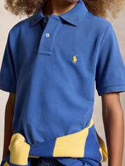 Dunkelblau - Polo Ralph Lauren Piqué-Poloshirt aus Baumwolle - Bild 3 von 5