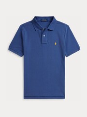 Dunkelblau - Polo Ralph Lauren Piqué-Poloshirt aus Baumwolle - Bild 4 von 5