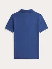 Dunkelblau - Polo Ralph Lauren Piqué-Poloshirt aus Baumwolle - Bild 5 von 5
