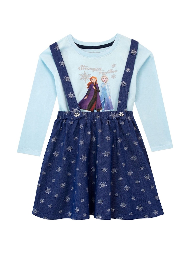 Character Disney Frozen Anna and Elsa Pinafore Star Dress - Image 1 of 3