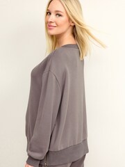 Mocha Brown Maternity Co-ord Sweatshirt - Image 3 of 4