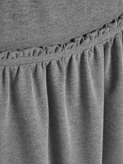 Grey Jersey Stretch Frill Detail School Pinafore (3-14yrs) - Image 7 of 7