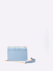 River Island Blue Embossed Woven Satchel Bag - Image 1 of 4
