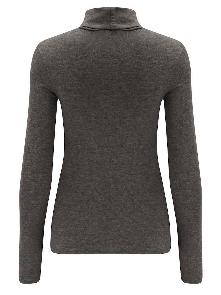 Pour Moi Dark Grey Roll Neck Round Neck - Image 4 of 4