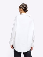 River Island White Broidery Detail Shirt - Image 2 of 6
