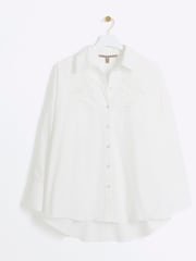 River Island White Broidery Detail Shirt - Image 5 of 6