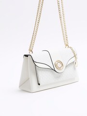 River Island White Monogram Pocket Shoulder Bag - Image 3 of 4