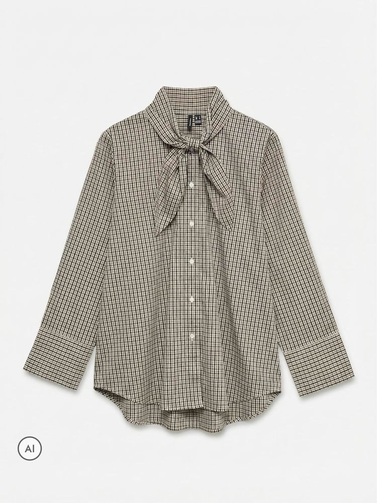 VERO MODA Long Sleeve Scarf Neck Shirt - Изображение 5 5 VERO MODA Long Sleeve Scarf Neck Shirt - Изображение 5 5