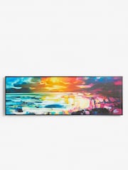 Blue Artist Collection Harris Panorama Landscape by Scott Naismith Framed Canvas Wall Art - Image 3 of 7