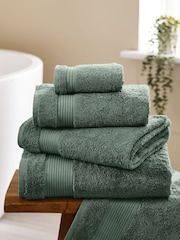 Green Forest Egyptian Cotton Towel - Image 1 of 5