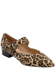 Lotus Animal Suede Mary-Jane Shoes - Image 1 of 4