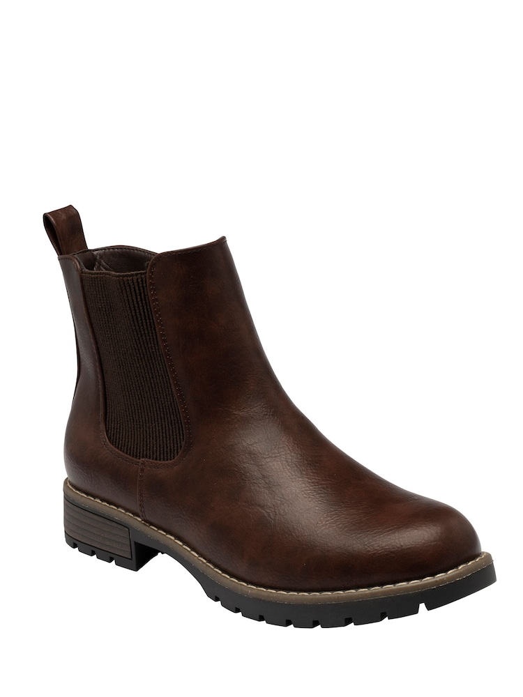Lotus Brown Ankle Boots - Image 1 of 4 Lotus Brown Ankle Boots - Image 1 of 4