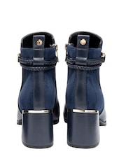 Lotus Blue Heeled Ankle Boots - Image 3 of 4