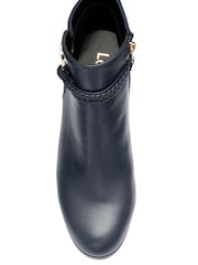 Lotus Blue Heeled Ankle Boots - Image 4 of 4