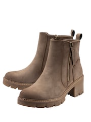 Lotus Natural Heeled Ankle Boots - Image 2 of 4