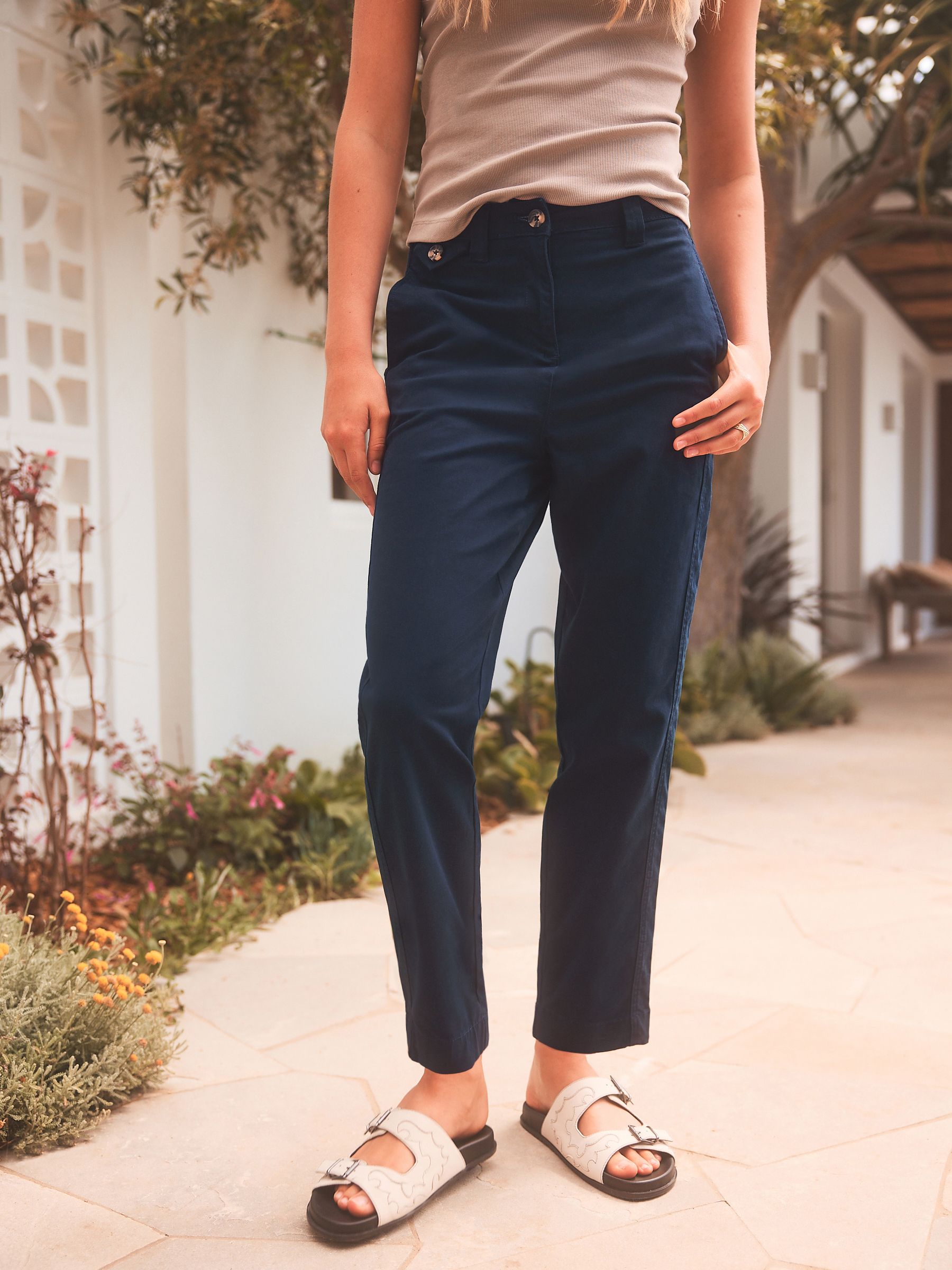 NO TUCK CHINO TROUSERS[BLACK] | 1LDK ONLINE STORE