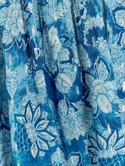 River Island Blue Floral Smock Top - Image 6 of 6