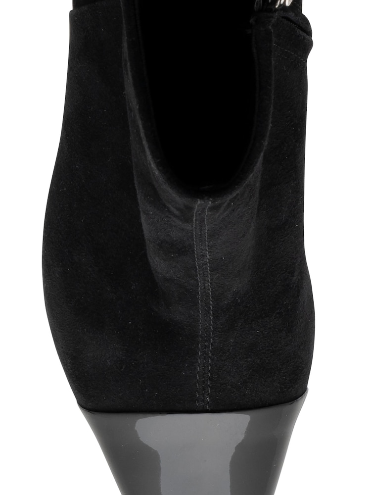 Lotus Black Suede Pointed-Toe Ankle Boots - Image 4 of 4 Lotus Black Suede Pointed-Toe Ankle Boots - Image 4 of 4