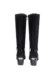 Lotus Black Heeled Knee-High Boots - Image 3 of 4