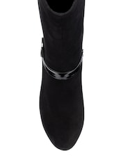 Lotus Black Heeled Knee-High Boots - Image 4 of 4