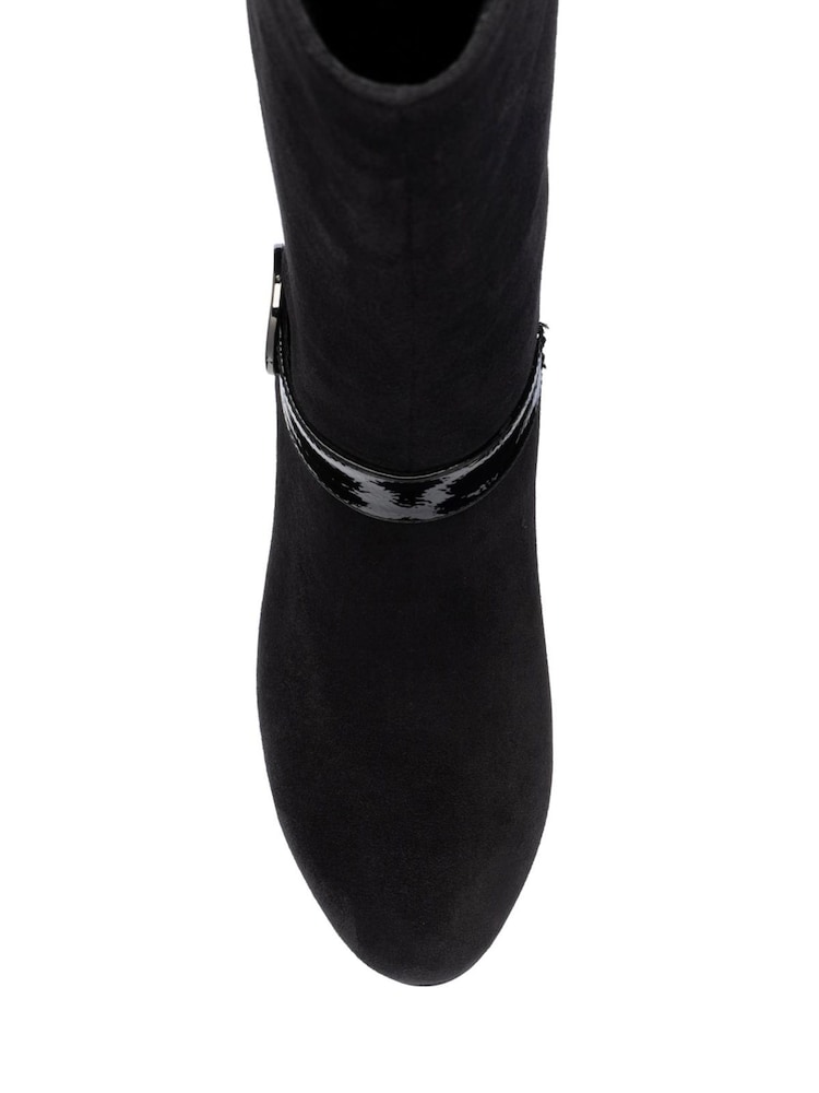 Lotus Black Heeled Knee-High Boots - Image 4 of 4 Lotus Black Heeled Knee-High Boots - Image 4 of 4