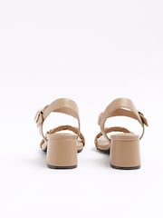 River Island Brown Snaffle Low Block Heeled Sandals - Image 5 of 5