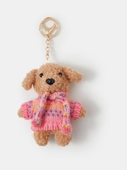 Accessorize Pink Winter Dog Bag Charm - Image 1 of 2