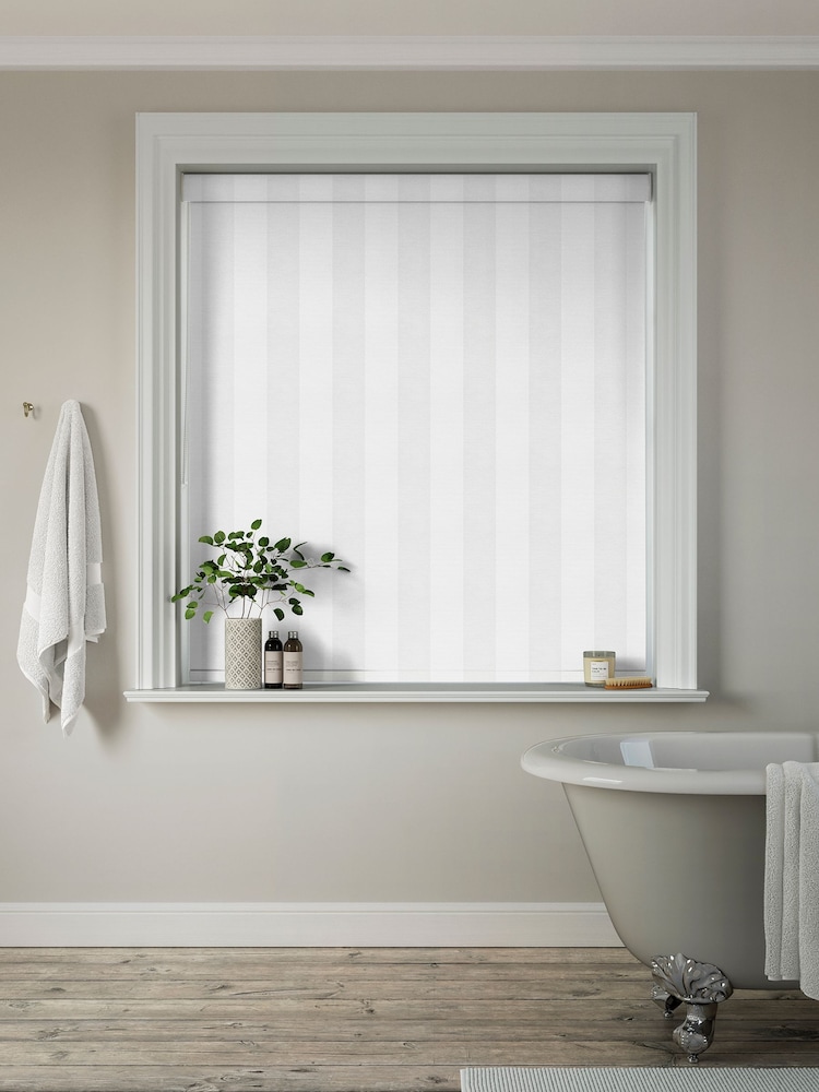 Powder Cream Tresco Made to Measure Blackout Roller Blind - Image 2 of 6