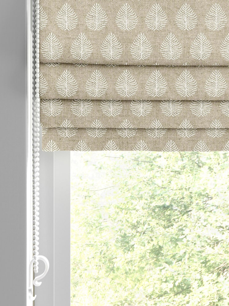 Emily Bond Natural 100% Cotton Jaipur Made to Measure Roman Blinds - Image 2 of 6