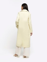 River Island Yellow Longline Tailored Coat - Image 3 of 6