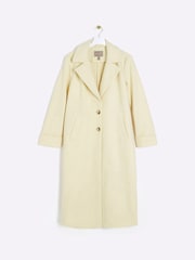 River Island Yellow Longline Tailored Coat - Image 5 of 6