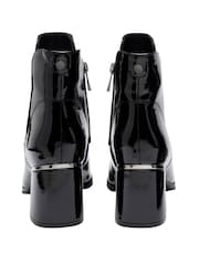 Lotus Black Heeled Ankle Boots - Image 3 of 4