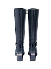Lotus Blue Heeled Knee-High Boots - Image 3 of 4